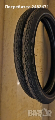 Brompton, dahon, гуми 16х1.1/3 Schwale marathon, green guard, снимка 3 - Части за велосипеди - 54170106