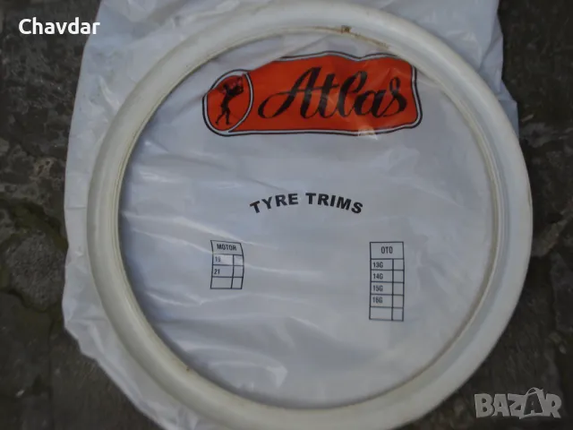 19 цолови бели рингове за декорация на гумите, снимка 4 - Аксесоари и консумативи - 47724962