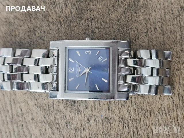 Часовник Longines, изцяло от неръждаема стомана, EFCO, квадратен циферблат, снимка 2 - Мъжки - 50281684