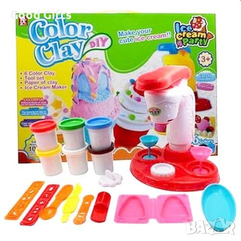 Фабрика от пластилин - Машина за сладолед, снимка 2 - Образователни игри - 42311593