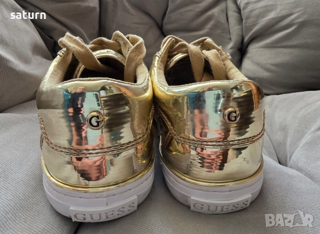 кецове Guess златен лак 37 и 1/2ра, снимка 3 - Кецове - 51735239