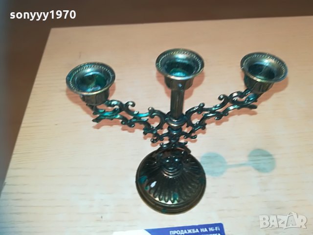 малък и красив свещник в цвят злато-13х12см, снимка 13 - Колекции - 30009376