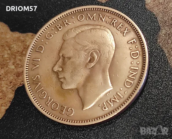 Монети Великобритания - 5 бр.› Крал Джордж VI (1939-1948)), снимка 8 - Нумизматика и бонистика - 46413220