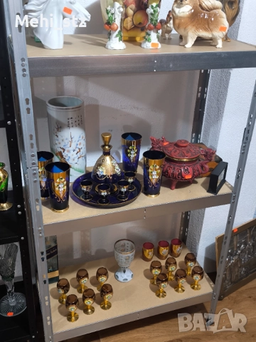 Бохемия ваза., снимка 6 - Антикварни и старинни предмети - 52988052