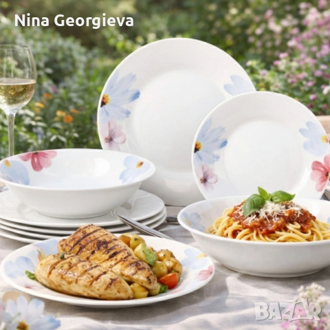 Комплект чинии 24 части - Свежест и стил за всяка трапеза