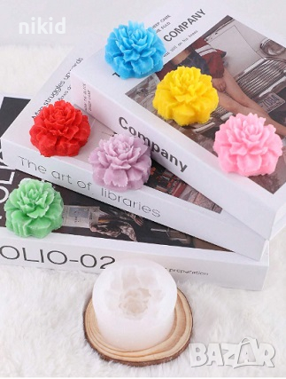  3D дълбок Карамфил силиконов молд форма декорация торта фондан шоколад сапун гипс, снимка 2 - Форми - 23209787