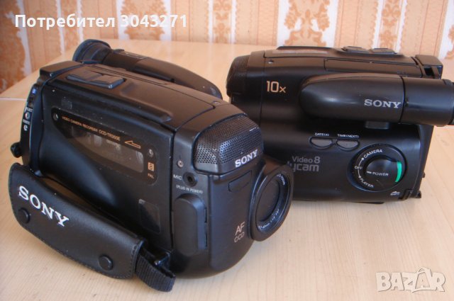 Sony AF CCD Video 8 Handycam 10X-втора с не извадена касета, снимка 4 - Камери - 42874383