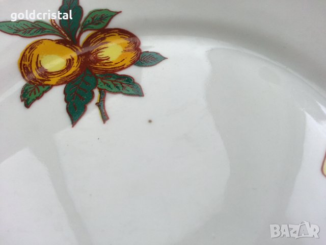 Стар български порцелан чинии , снимка 2 - Антикварни и старинни предмети - 37488390