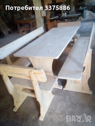 Производство на баварски маси и пейки и мебели от масив, снимка 4 - Градински мебели, декорация  - 36629711