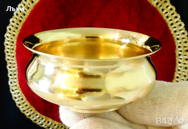 Бронзова каничка,сосиера,купичка,тиган. , снимка 3 - Антикварни и старинни предмети - 40777243