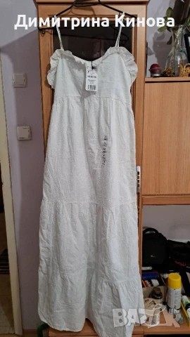 бяла рокля STRADIVARIUS-M 38