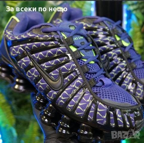 Nike Shox TL Black and Blue Унисекс👟Дамски Маратонки С Кутия👟Мъжки Спортни Обувки Код S60