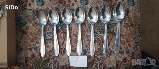 Лот 55 бр вилици, лъжици нови и запазени от времето от 1980г, снимка 3 - Прибори за хранене, готвене и сервиране - 50578180