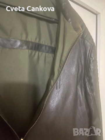 Кожено яке с две лица, снимка 5 - Якета - 51683496
