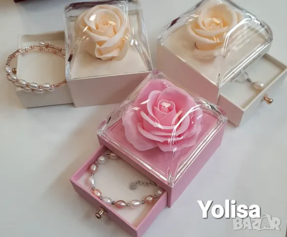 Оригинален подарък за жена - Перла на късмета със златен синджир, снимка 13 - Колиета, медальони, синджири - 49974618