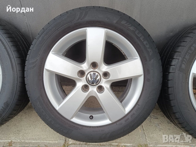 ОРИГИНАЛНИ джанти 16 цола 5x112 57,1 с гуми 205 55 VW GOLF TOURAN / ФОЛКСВАГЕН ГОЛФ ТУРАН, снимка 9 - Гуми и джанти - 52042937
