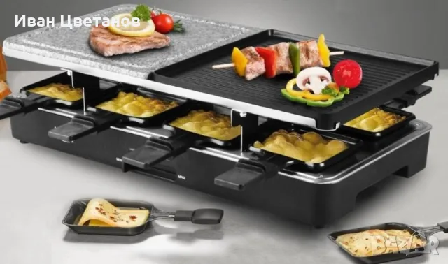 Електрически раклет грил 3 в 1 Raclette grill 3 in 1 Star, снимка 2 - Скари - 48851343