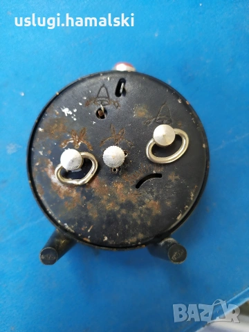 Рядък часовник/будилник за слепи, снимка 5 - Антикварни и старинни предмети - 54005936