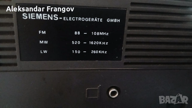 SIEMENS CLUB 611, снимка 6 - Радиокасетофони, транзистори - 54138207