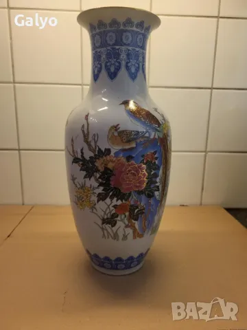 Красива антична Азиатска Ваза 35см, снимка 3 - Вази - 50382980