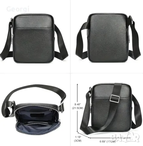 Мъжки елегантни дисплей чантички /Черни и кафяви от премиум естествена кожа!, снимка 10 - Чанти - 49303056