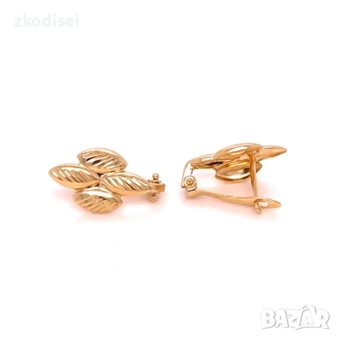 Златни обеци 1,46гр. 14кр. проба:585 модел:38848-1, снимка 2 - Обеци - 54228973