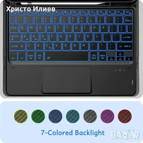 Универсална Безжична Bluetooth клавиатура с тъчпад за телефон таблет, снимка 2 - Клавиатури и мишки - 56477442