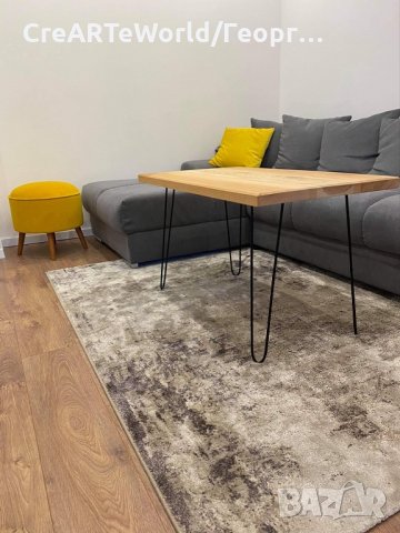 Холна маса,помощна маса маса за кафе Индустриален стил,Рустик ,Скандинавски , снимка 3 - Маси - 32580302