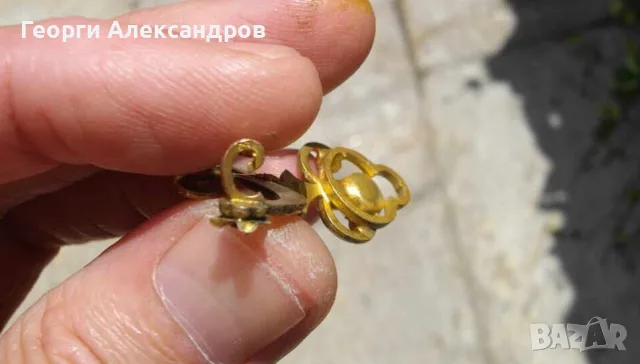Старинна БЕЛ ЕПОК Маркова Maison Savard ФРЕНСКА СКЪПОЦЕННА БРОШКА 18К ДУБЛЕ ПОЗЛАТА АМЕТИСТИ и ПЕРЛА, снимка 5 - Антикварни и старинни предмети - 55958186