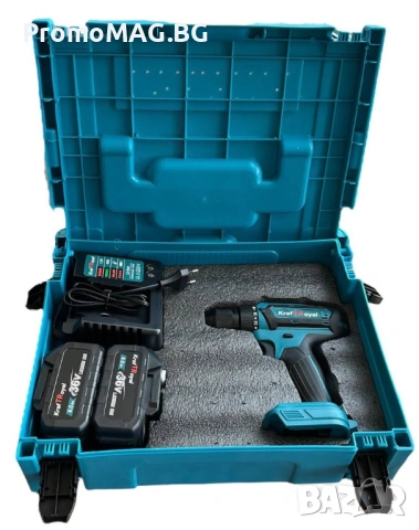 Акумулаторен ударен винтоверт KraftRoyal 36V с две батерии и зарядно, снимка 6 - Винтоверти - 53350211