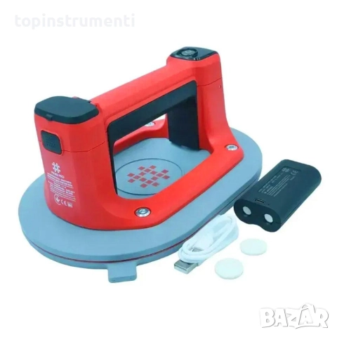 Вакуум вендуза, акумулаторна, SHIJING 618B PRO, 3.7V, 3.6Ah, 165x245 мм, до 220 кг, дисплей, USB-C, снимка 4 - Други инструменти - 52563348