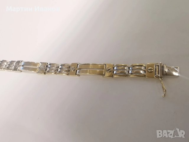 Златна мъжка гривна 2, снимка 2 - Гривни - 51879078