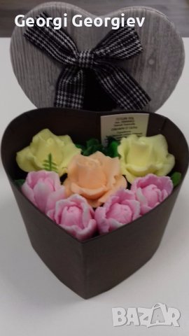 Цветя от глиц.сапун, снимка 4 - Колекции - 37066601