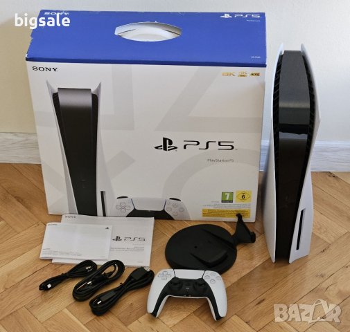 1216A! Playstation 5 перфектна Плейстейшън конзола PS5 с диск джойстик, снимка 1 - PlayStation конзоли - 39048899