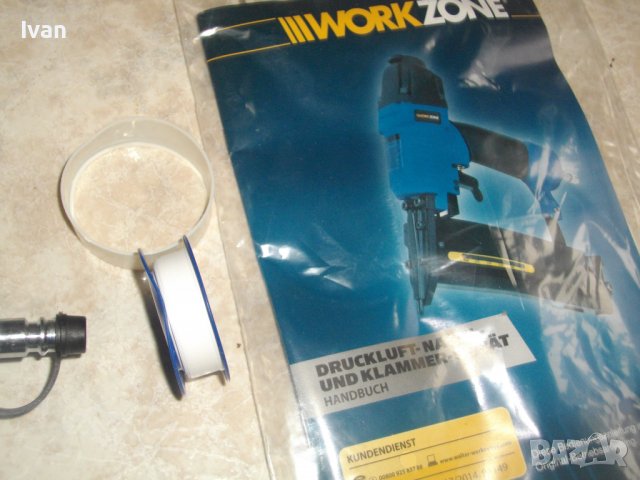 15-50мм-Нов Австрийски Пневматичен Такер-Комбиниран-Пълен Комплект-WORKZONE SF 5040E, снимка 18 - Други инструменти - 40106442
