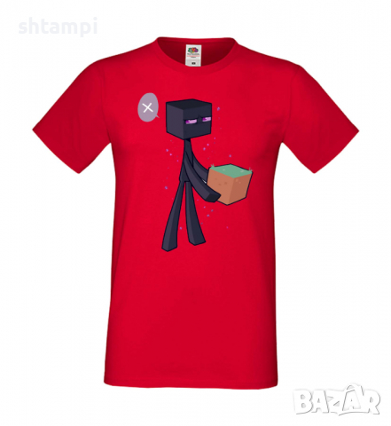 Мъжка тениска Enderman 3, майнкрафт Minecraft,Игра,Забавление,подарък,Изненада,Рожден Ден., снимка 16 - Тениски - 36494782