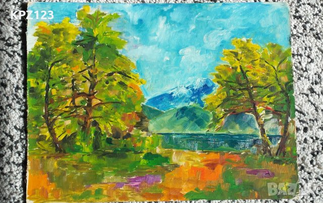 КАРТИНА  ПЕЙЗАЖ 1977 год.(маслени бои) / БАЛУШ БАЛУШЕВ