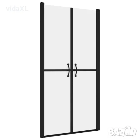 vidaXL Врата за душ, матирано ESG стъкло, (93-96)x190 см, снимка 1 - Душове - 56146091
