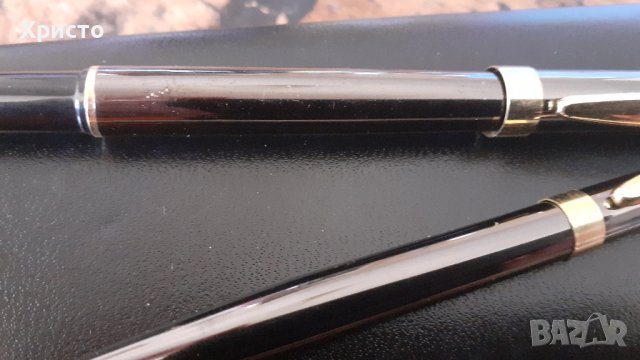 писалка и химикалка комплект метални в черна луксозна кутия , снимка 2 - Ученически пособия, канцеларски материали - 36690597