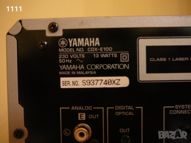 YAMAHA RX-E100 I CDX-E100, снимка 6 - Ресийвъри, усилватели, смесителни пултове - 35342985