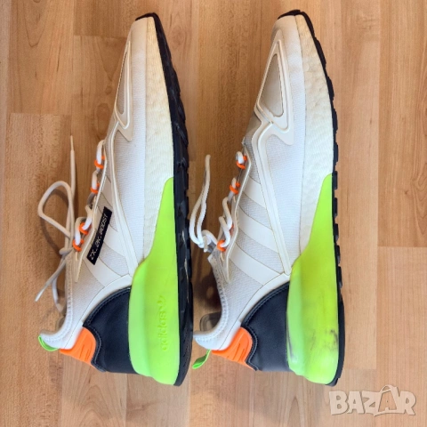 Маратонки Adidas ZX 2K Boost 'Cloud White Green' размер 48 2/3, снимка 6 - Маратонки - 54008304