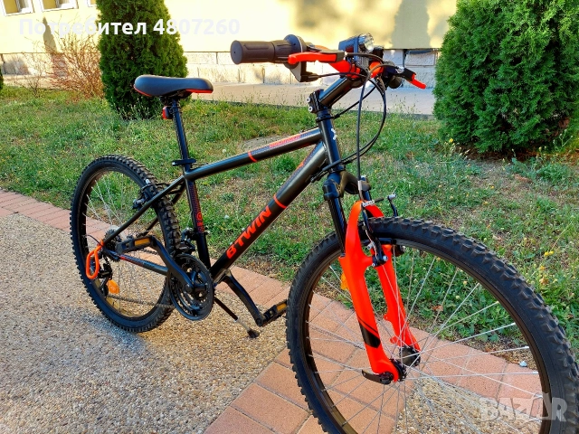 Планинско колело B'TWIN 24" Rockrider 500, снимка 4 - Велосипеди - 54306742