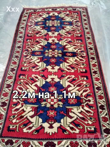 Ръчно тъкан вълнен килим.Произход Иран.Антика за ценители.