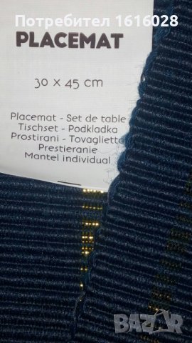 Комплект  от 2 подложки - салфетки за сервиране на маса., снимка 5 - Аксесоари за кухня - 44451969