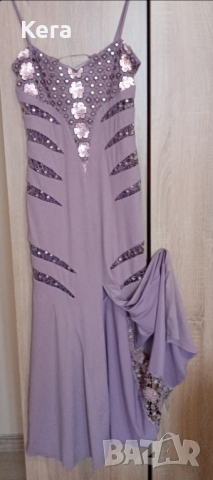 Лилава бална рокля, снимка 2 - Рокли - 44631398