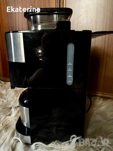 Кафемашина за шварц кафе  Severin, KA 4814, 1.25L, 8 чаши, Черен/Сребрист , снимка 5 - Кафемашини - 51033221