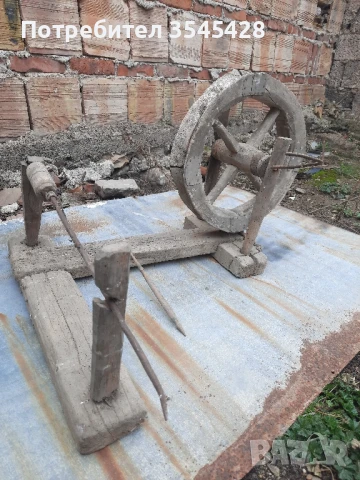 Автентично волско колело и чекрък, снимка 6 - Антикварни и старинни предмети - 50925281