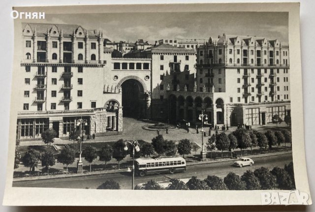 Комплект 20 черно-бели картички Киев 1952, снимка 6 - Филателия - 34409793
