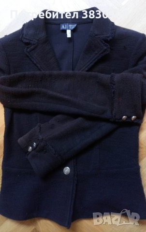 Сако Armani Jeans, черно, IT 46, снимка 14 - Сака - 42195750