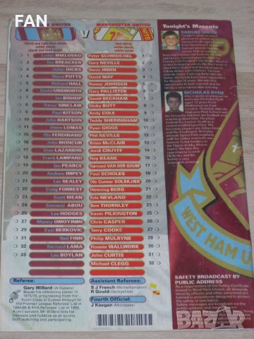 Уест Хям Юнайтед оригинални стари футболни програми от 1995, 1997, 1998, 2000, 2002, 2003 г., снимка 7 - Фен артикули - 31455531